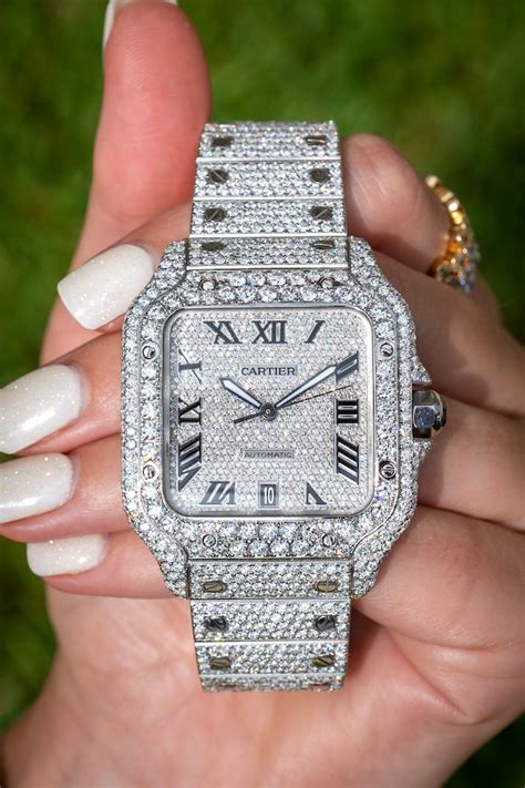 diamond cartier watches|cartier watch with diamond bezel.